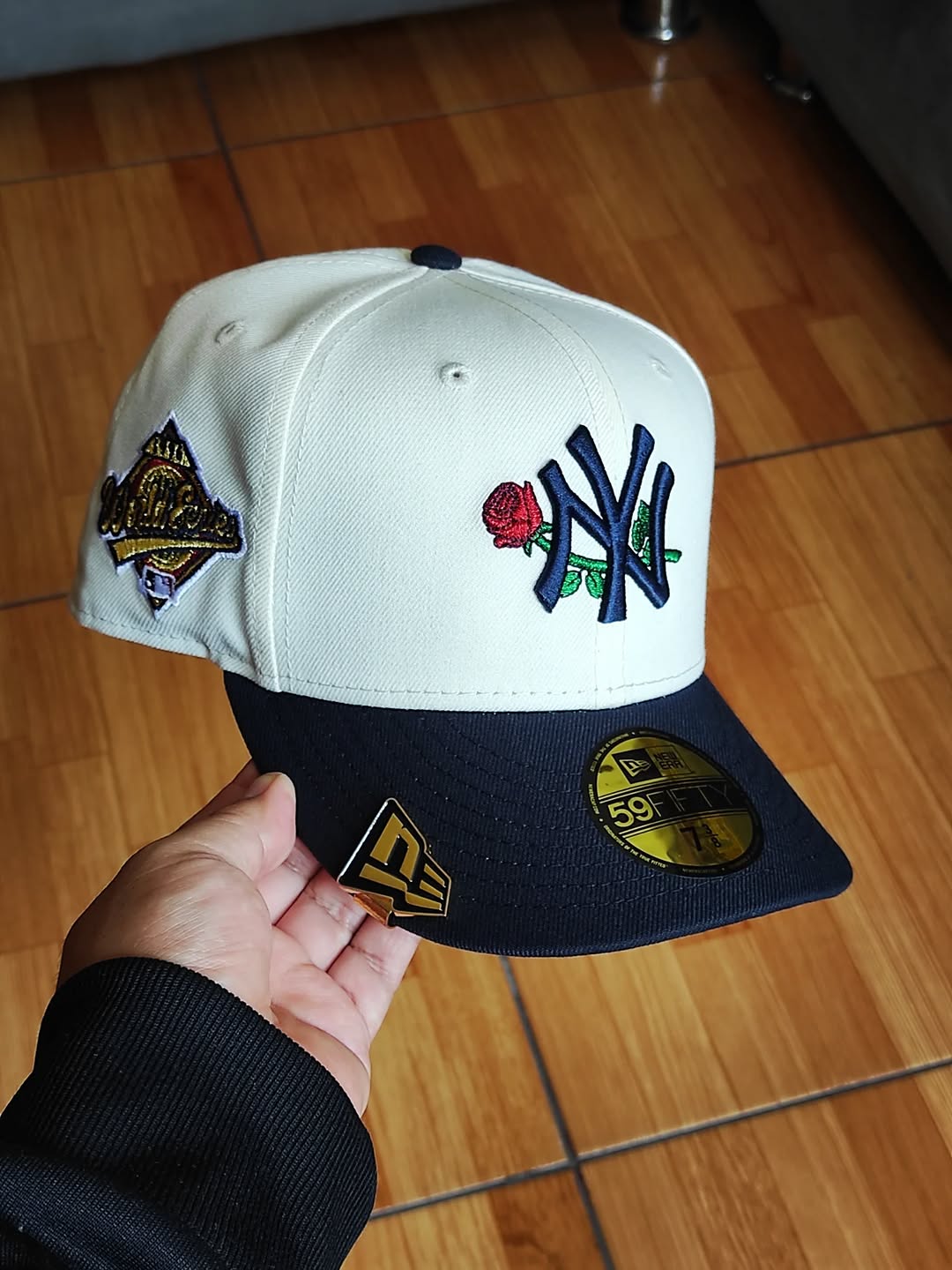 New era New York Yankees World Series rose🌹 Chrome navy 59FIFTY
