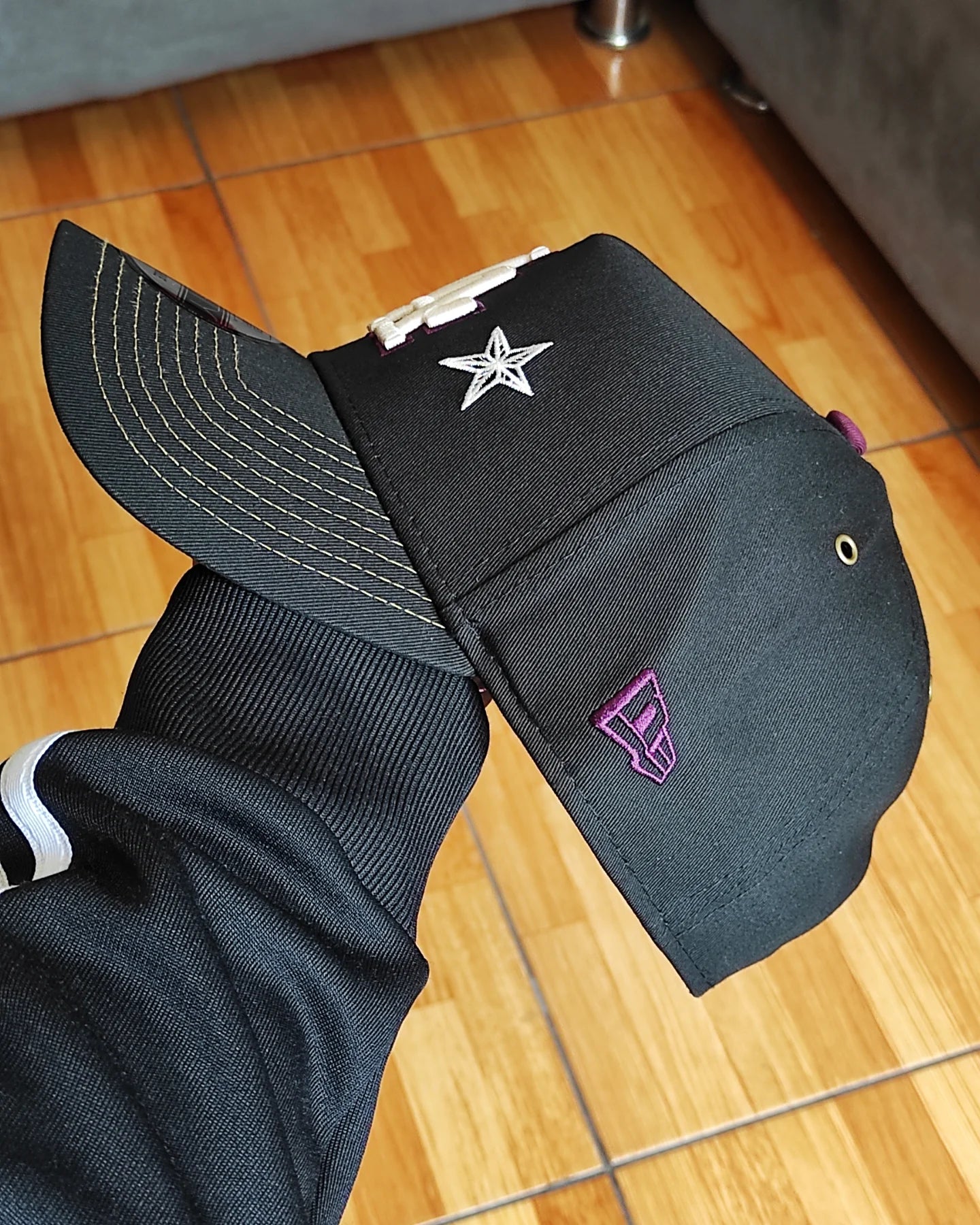 New Era Los Angeles Dodgers Star ✨ black/purple  9 FORTY A-FRAME