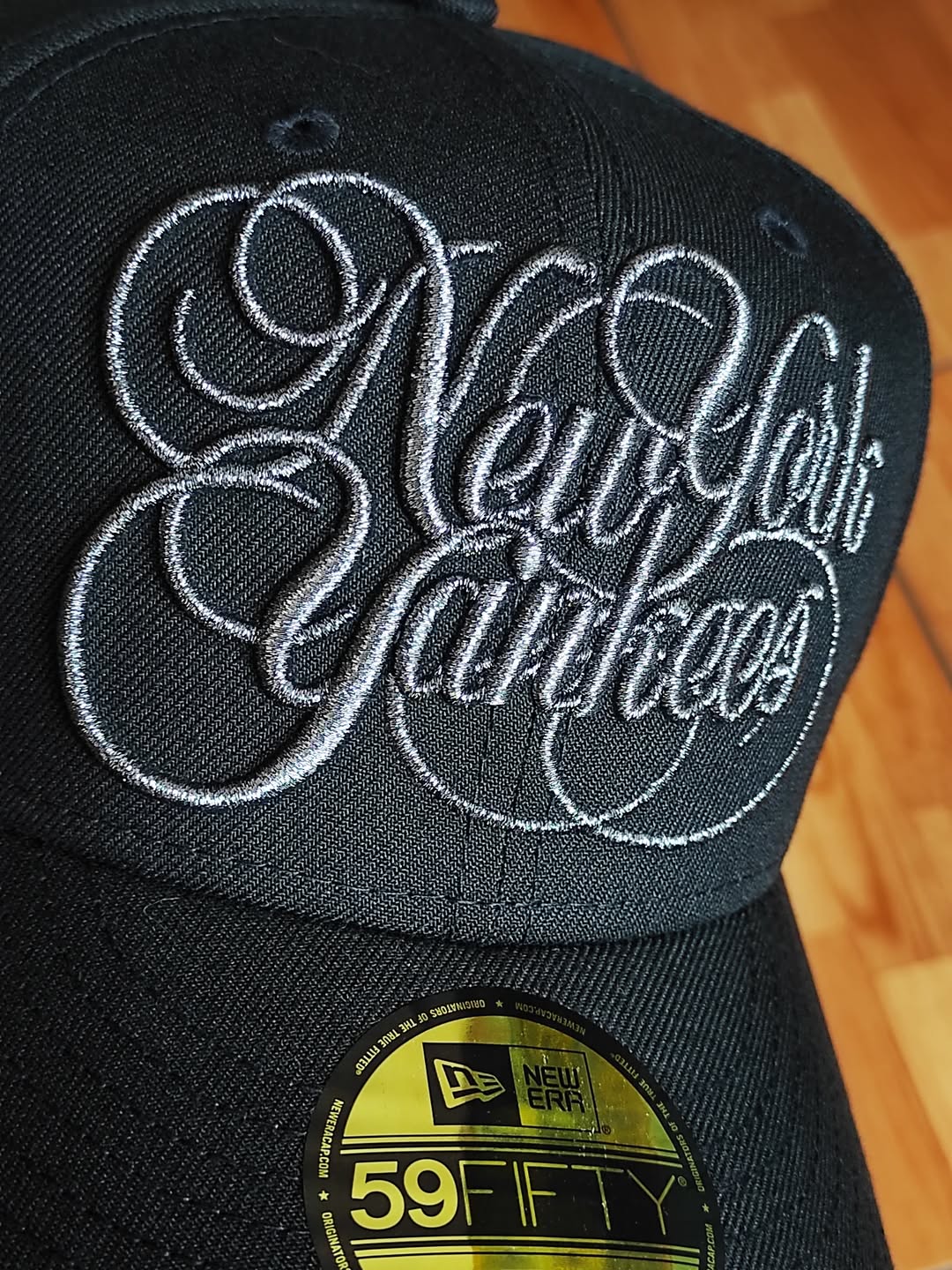 New Era New York Yankees script world series black titanio 59FIFTY