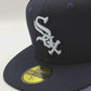 New Era 59fifty silk icys chicago white sox 2005 world series patch hat - navy