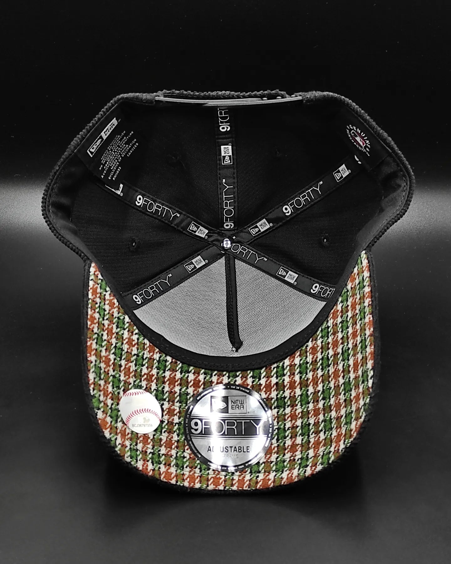 New Era Atlanta braves"Corduroy Black" 9 Forty A-FRAME snapback