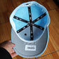 59FIFTY new era grafiti SKY BLUE incluye pin