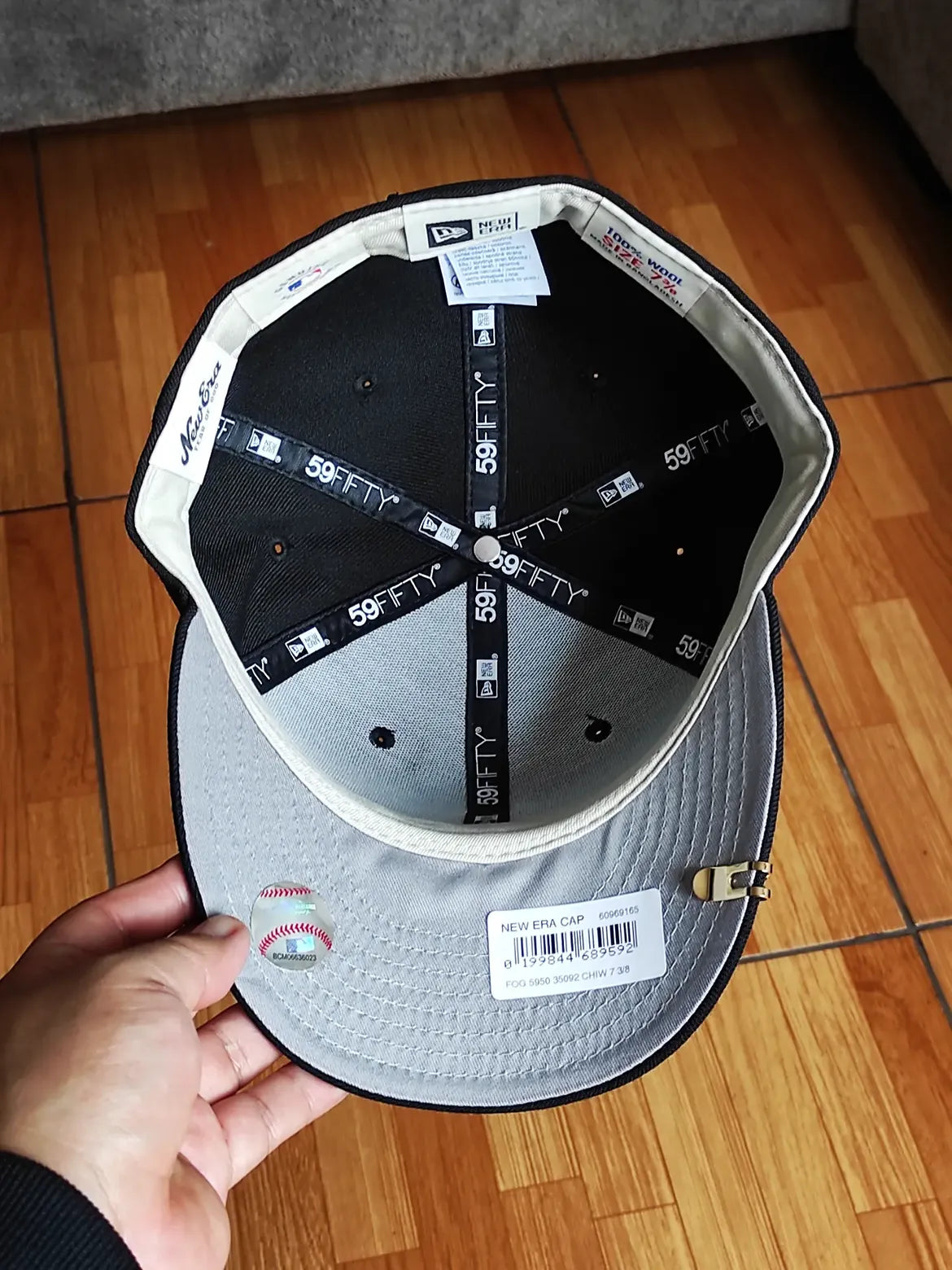 New Era Chicago White Sox Fear of God Black Essentials Classic Edition 59Fifty Fitted