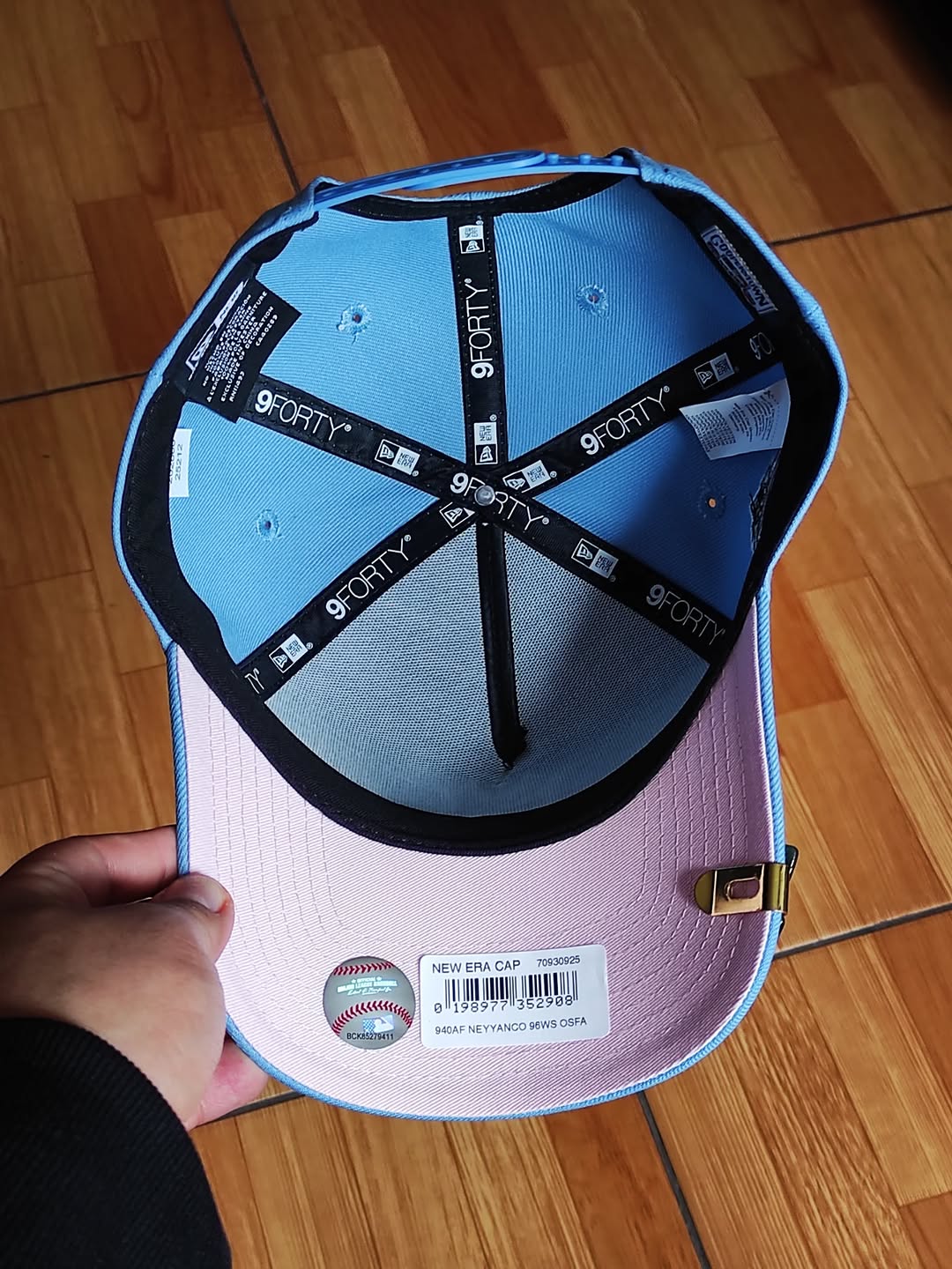 New Era New York Yankees World Series 1996 SKY blue rose 9forty A-FRAME