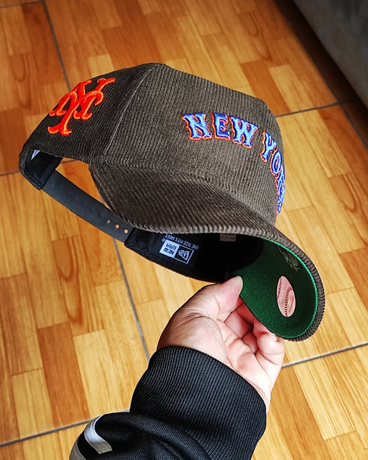 New Era New York Mets corduroy Brown 9 FORTY A-FRAME
