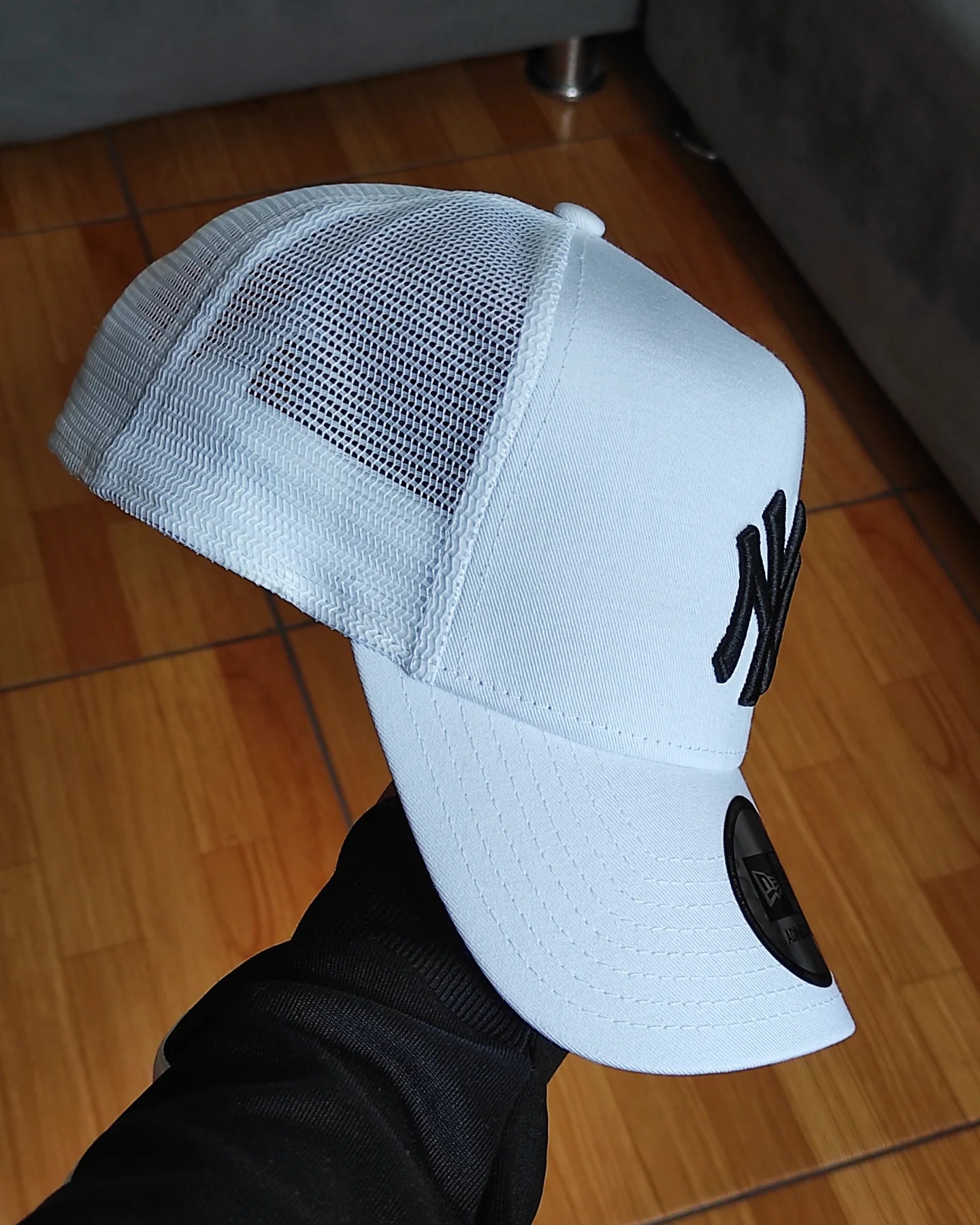 New Era New York Yankees white Trucker a-frame