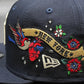 New York Yankees Gray Bottom City Art Side Patch New Era 9Fifty Snapback - Navy Blue