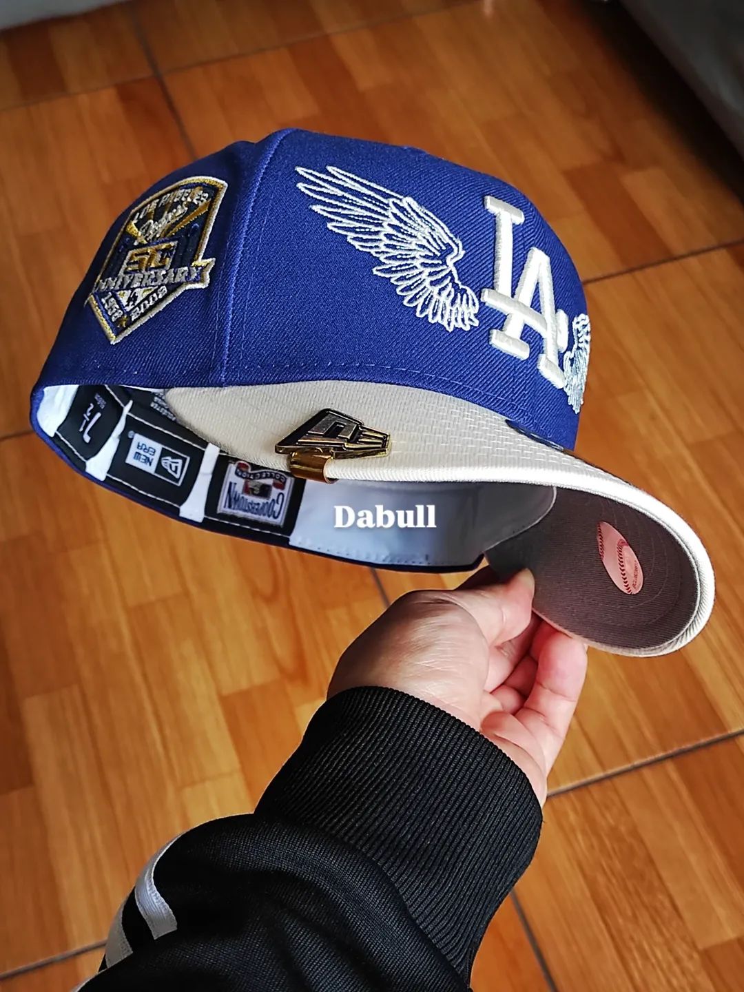 LA Dodgers MLB Team Wings 59FIFTY Fitted Cap Navy