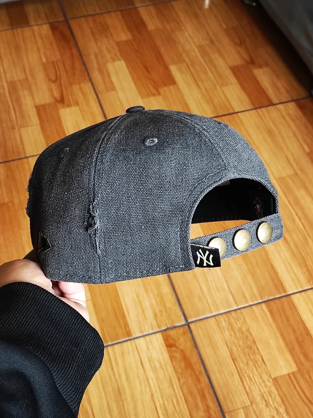 New Era New York Yankees leopard denim Gray 9Forty a-frame