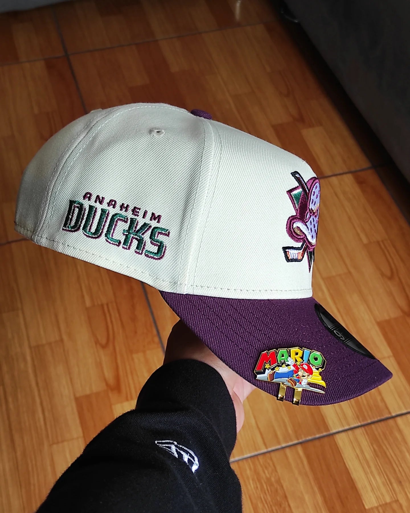 New Era Anaheim Ducks Chrome Plum Two Tone Edition 9Forty A Frame Snapback Hat