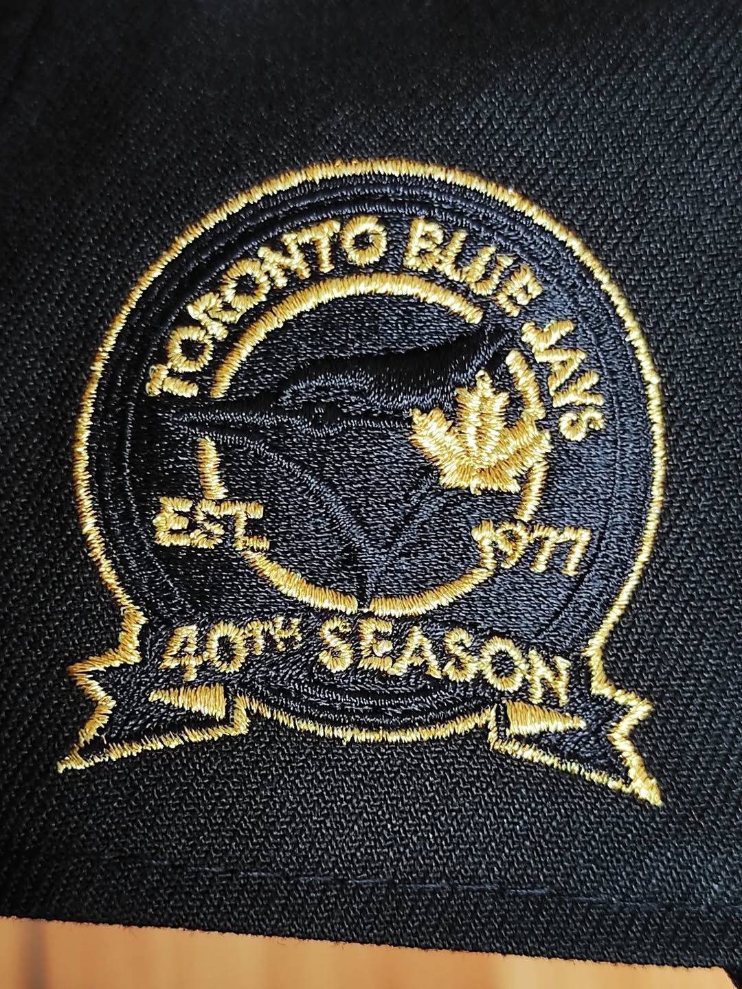 New Era Toronto Blue Jays 40th Season Black Gold 9Forty A Frame Snapback Hat