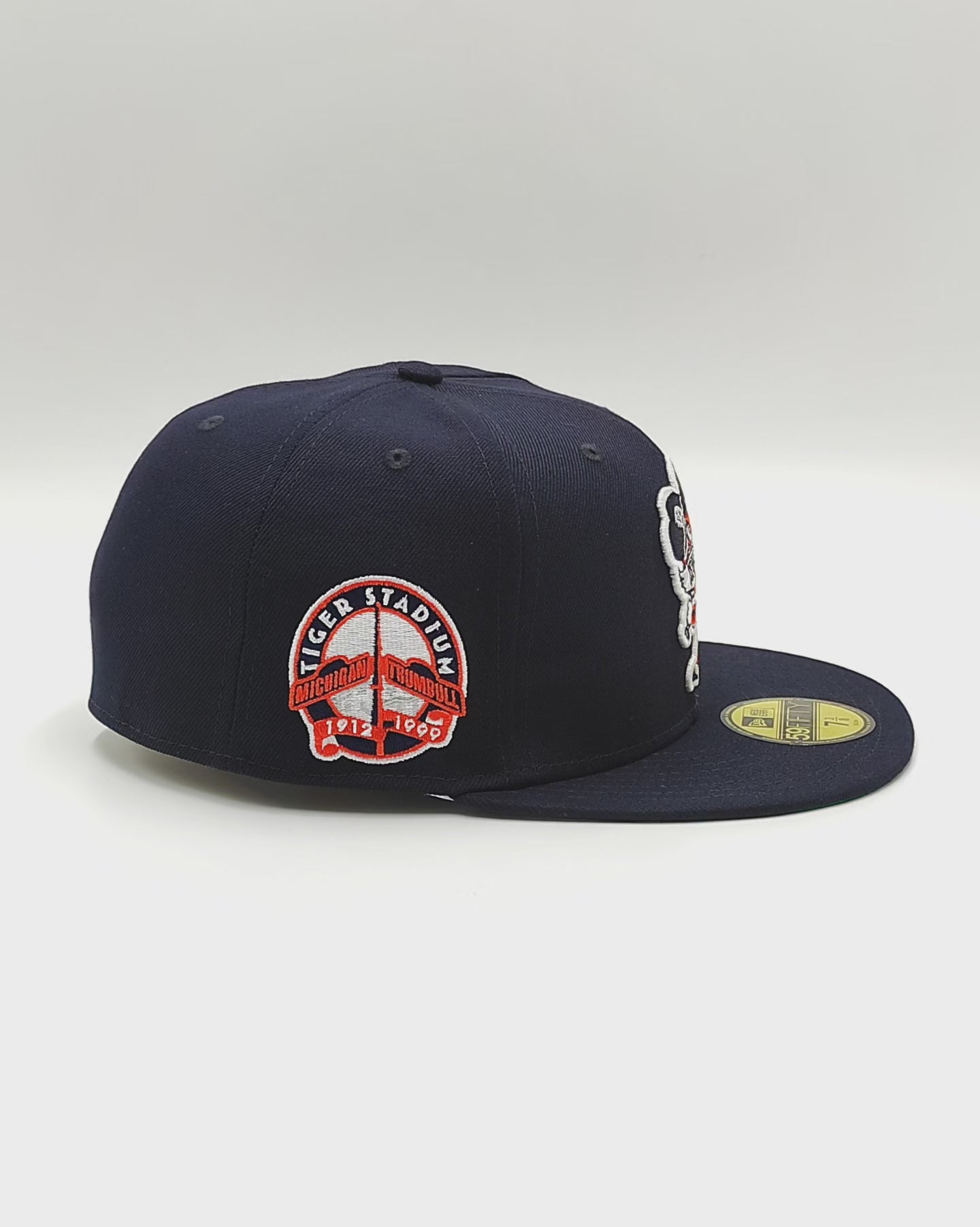 New Era Detroit tigers stadium patch navy throwback edition 59fifty fitted cap