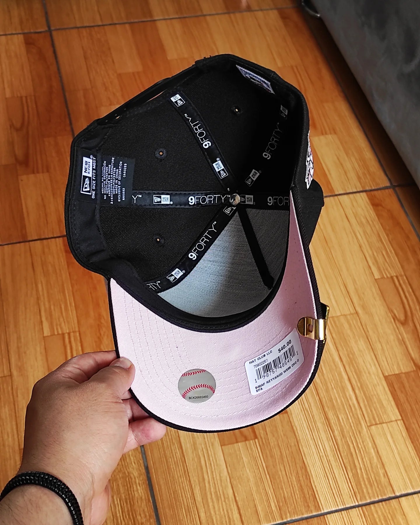 New Era New York Yankees 1999 world series black pink 9Forty A-Frame Snapback