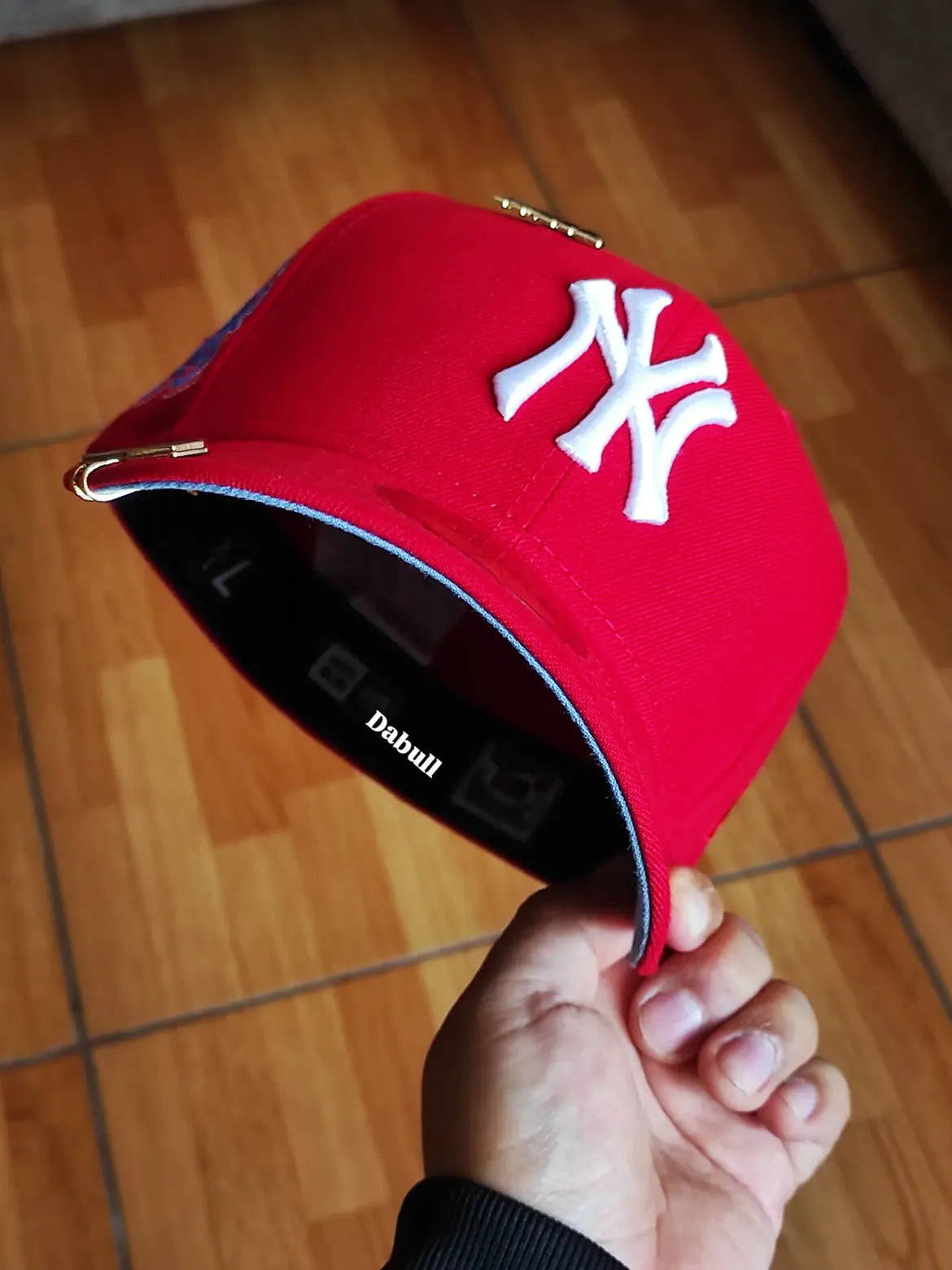 New York yankees mlb red sky blue uv / 59fifty cap
