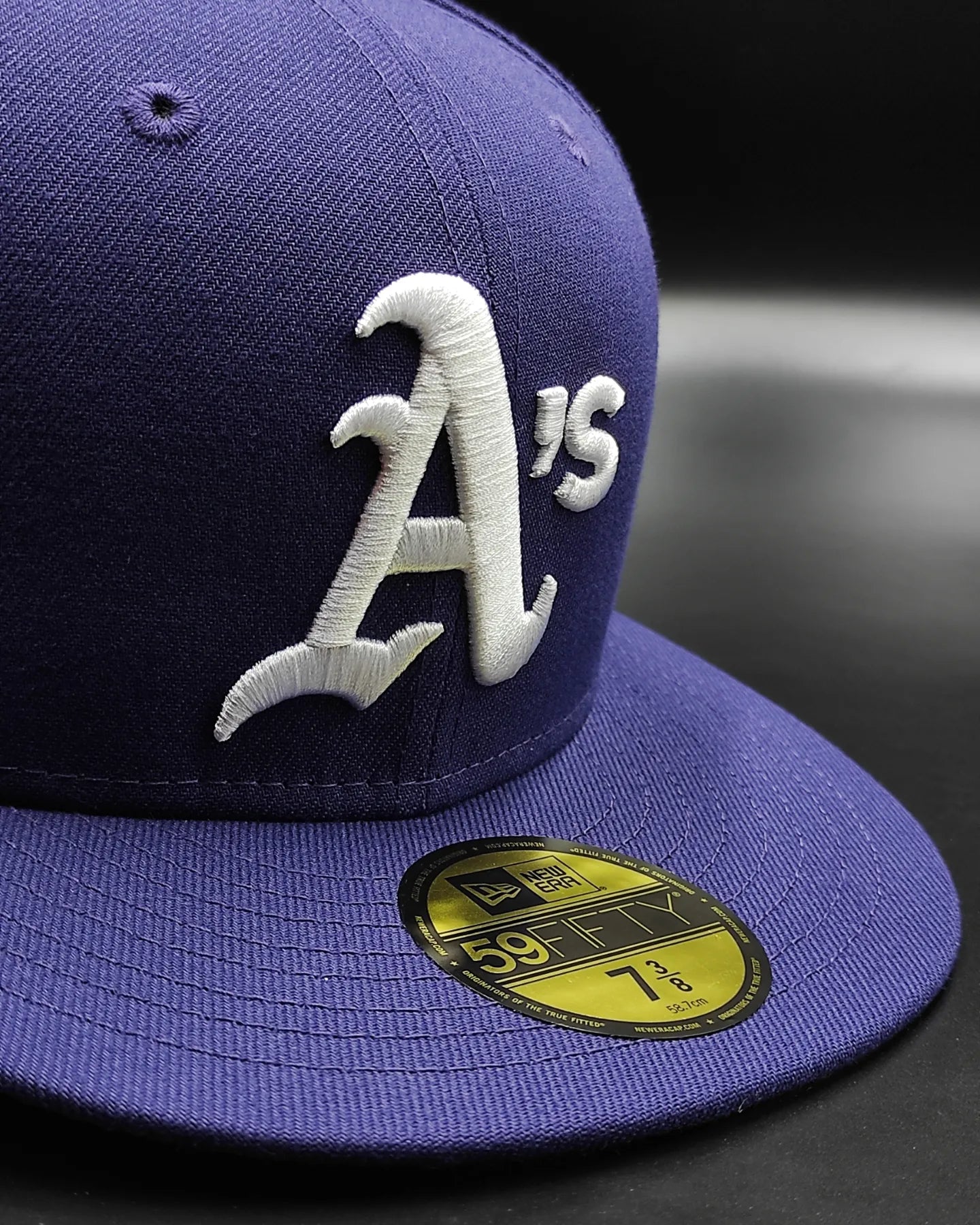 New Era Oakland Athletics 59 fifty world series patch pink uv hat - morado