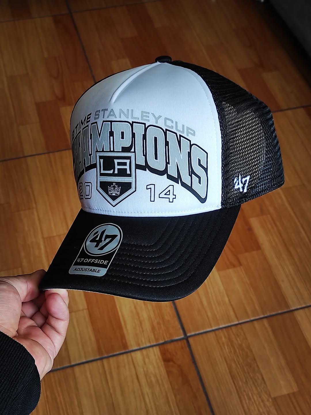 47Brand Los Angeles Kings vintage 2014 Stanley cup black foam Trucker Snapback