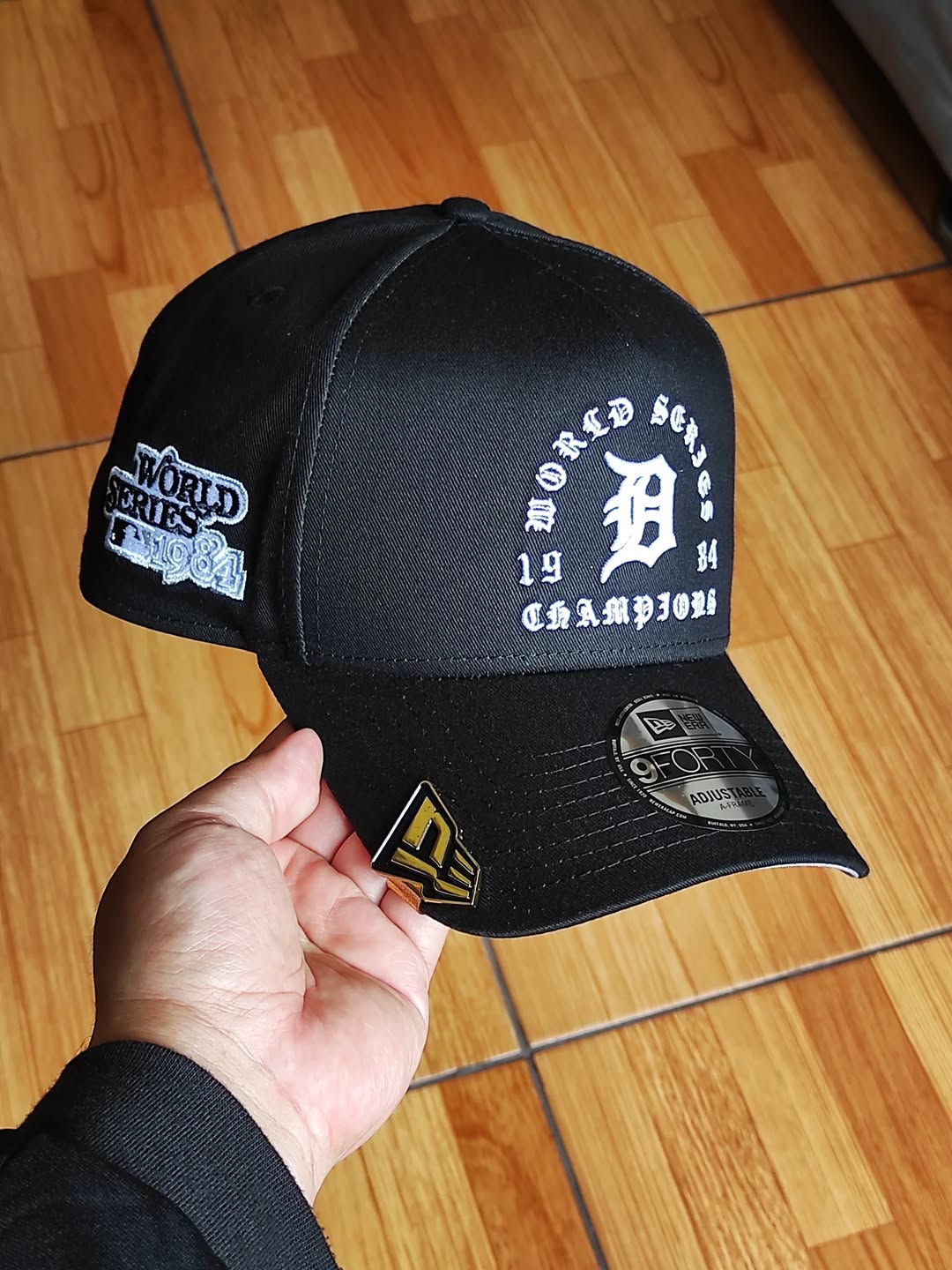 New era Detroit Tigers world gótica script 9FORTY A-FRAME Snapback black