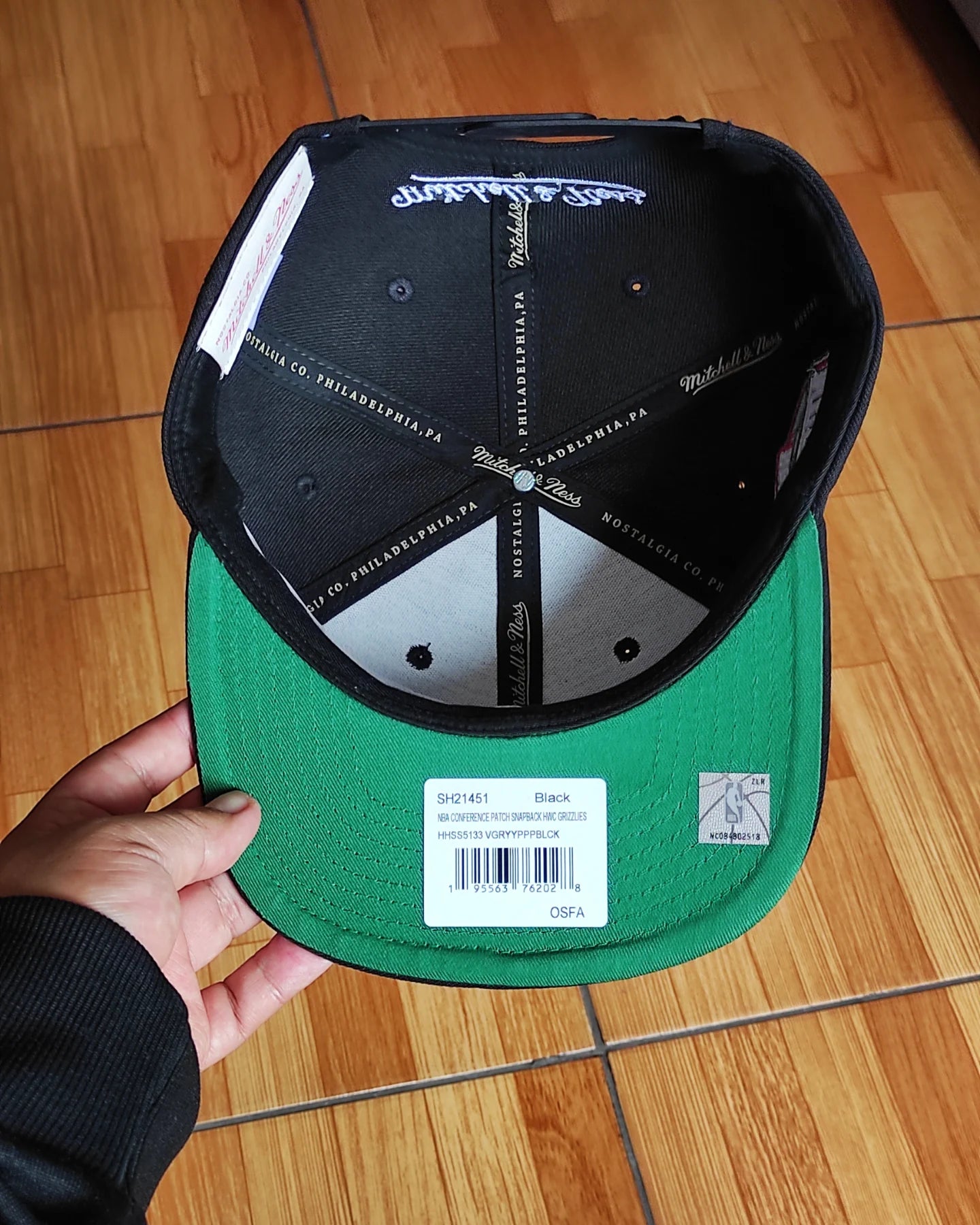 Mitchell and Ness Vancouver Grizzlies NBA wester BLACK snapback