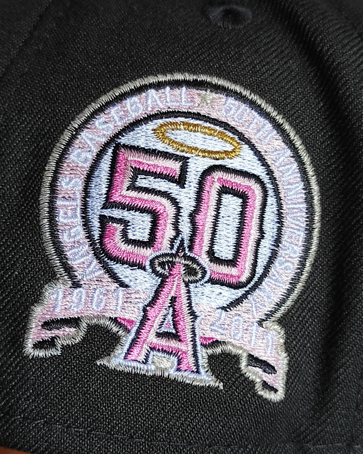 New Era Anaheim Angels 50th aniversario black/pin 9FORTY A-FRAME