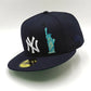 New Era New york yankees liberty navy edition 59fifty fitted cap apple