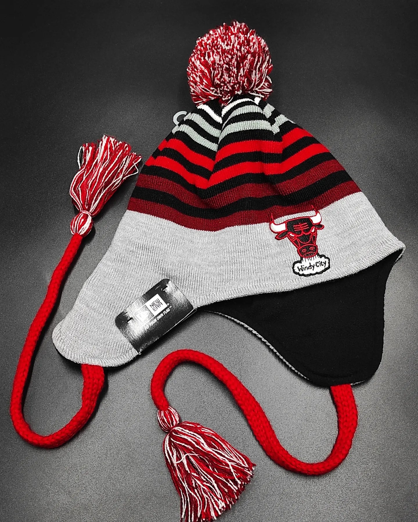 Chicago Bulls Knit Beanie Hat by New Era