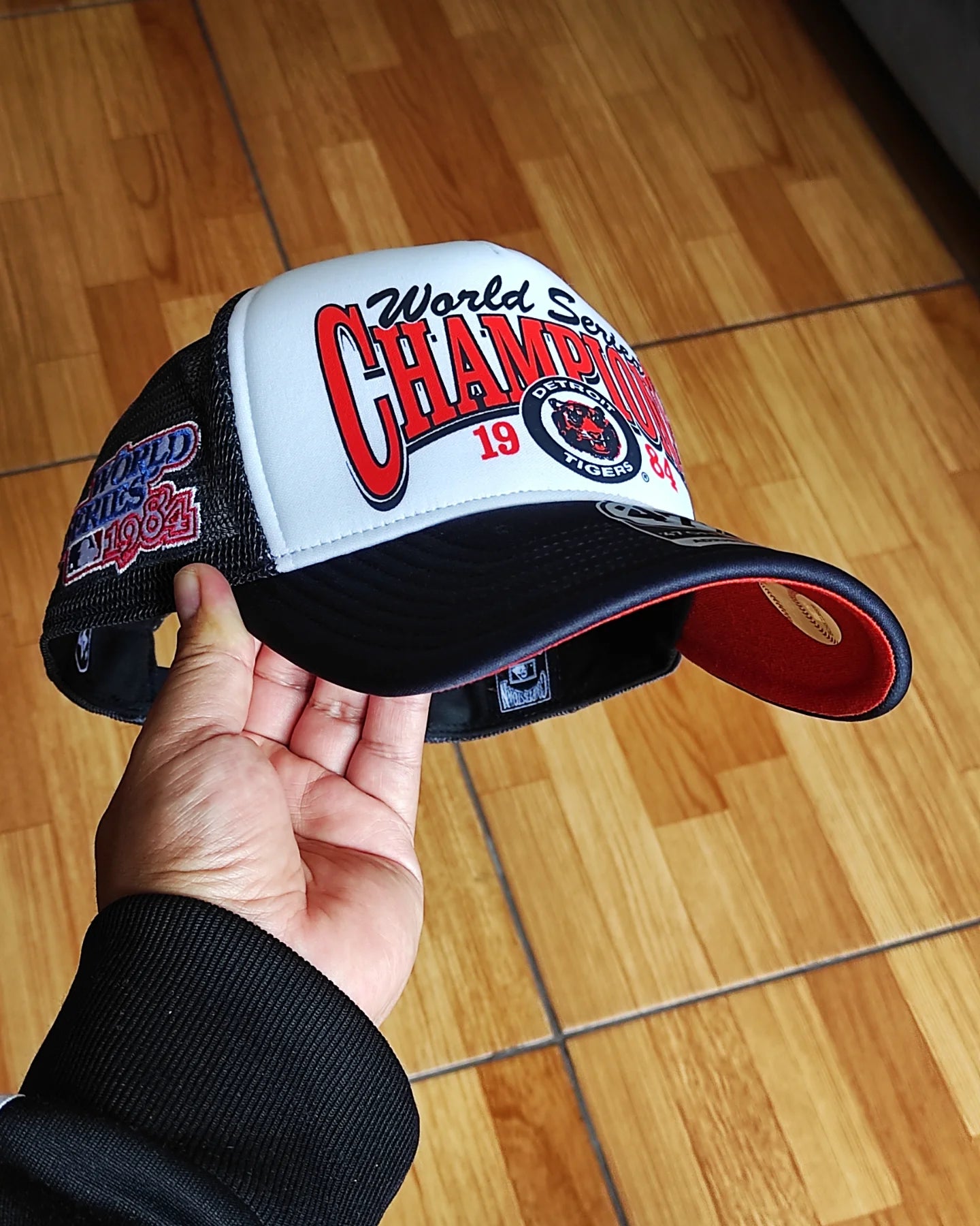 47Brand Detroit Tigers world series Navy foam Trucker Snapback