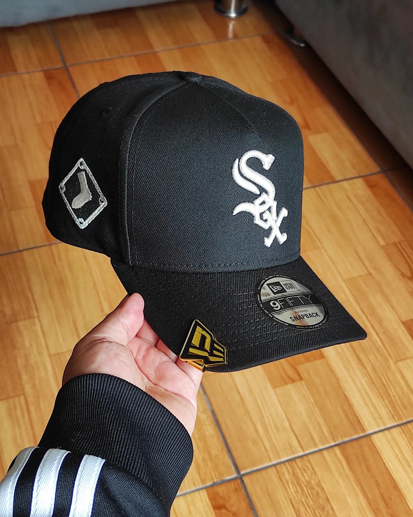 New Era Chicago White Sox  Black  Edition A Frame 9Fifty Snapback