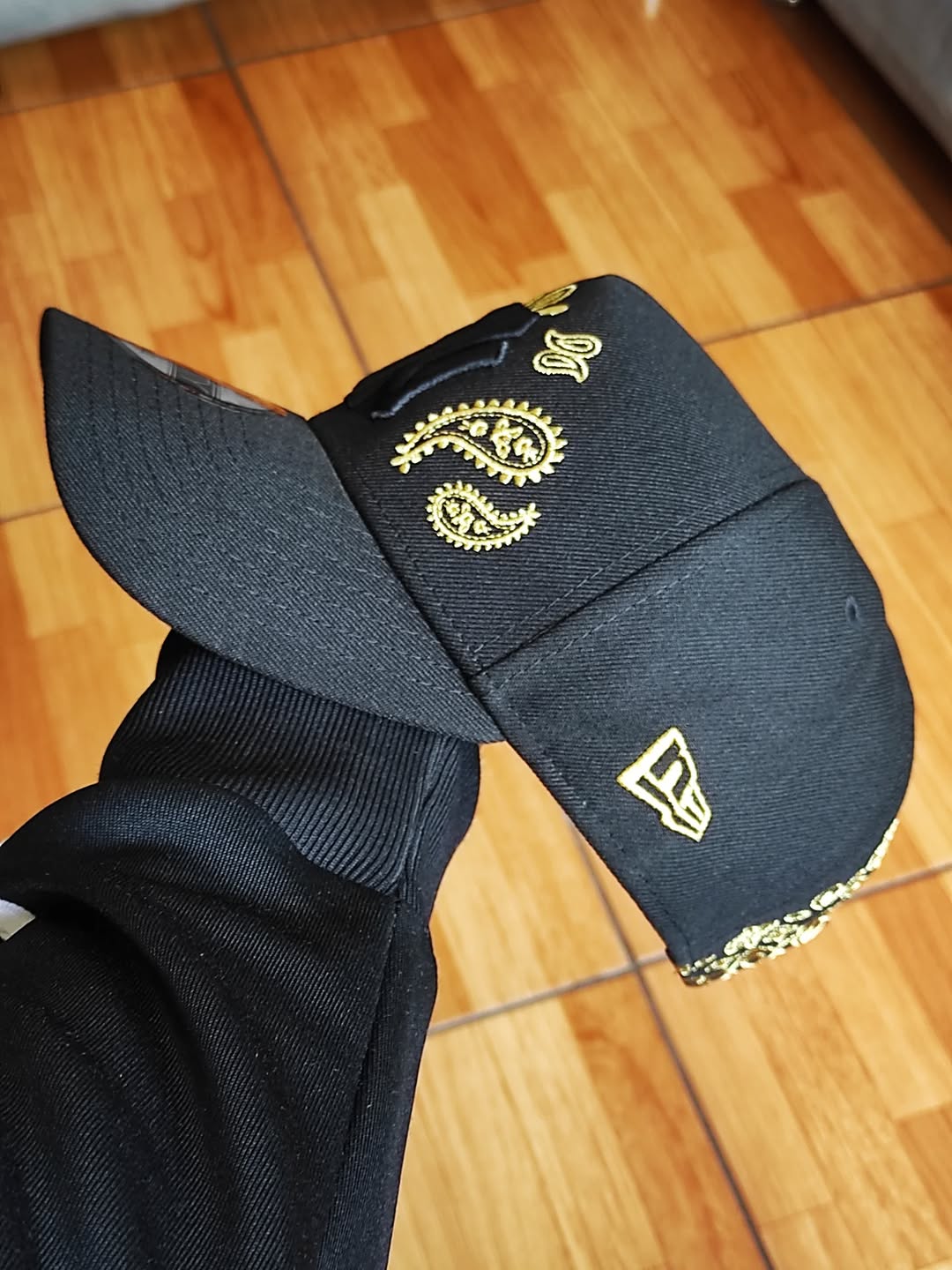 New era New York Yankees paisley BLACK 9FORTY A-FRAME HAT