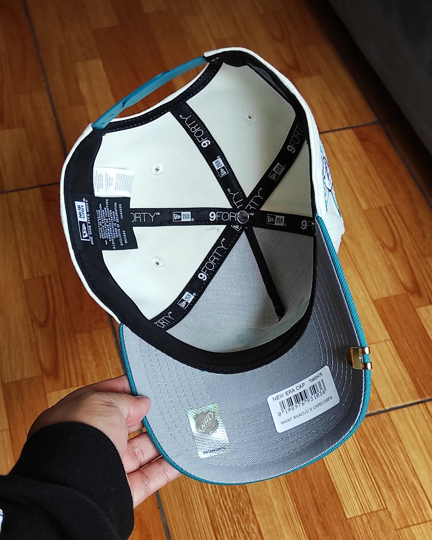 New Era Anaheim Ducks 10th aniversario Chrome aqua 🌊 two Tone 9 FORTY A-FRAME