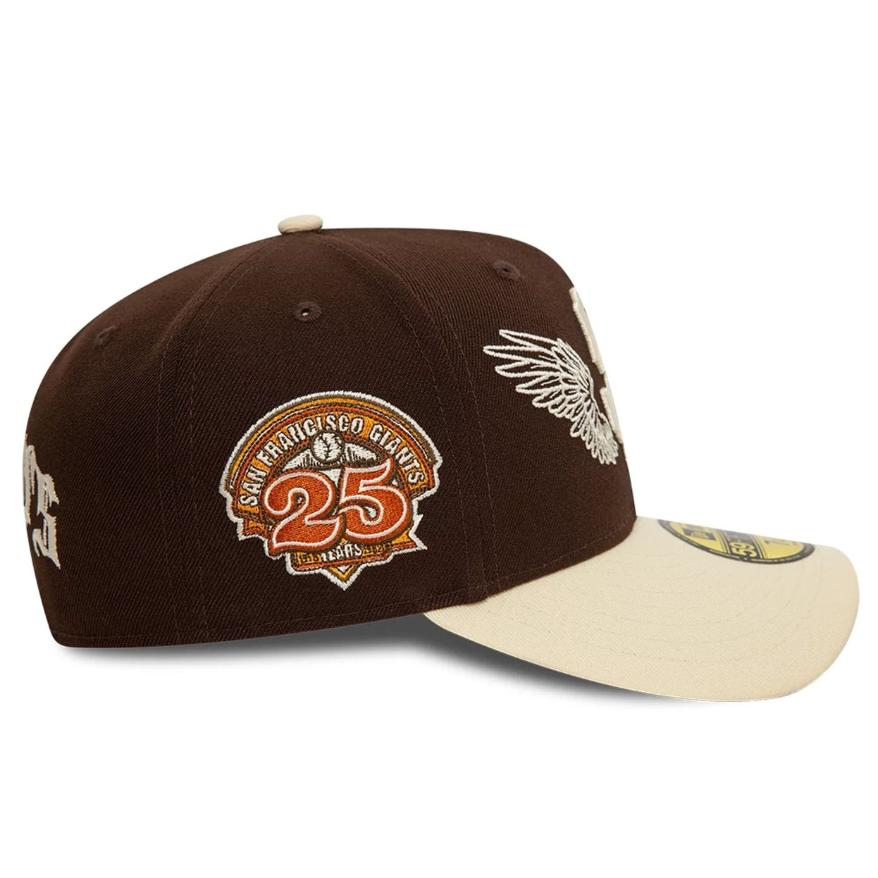 San Francisco Giants MLB Team Wings 59FIFTY Fitted Cap Dark Brown