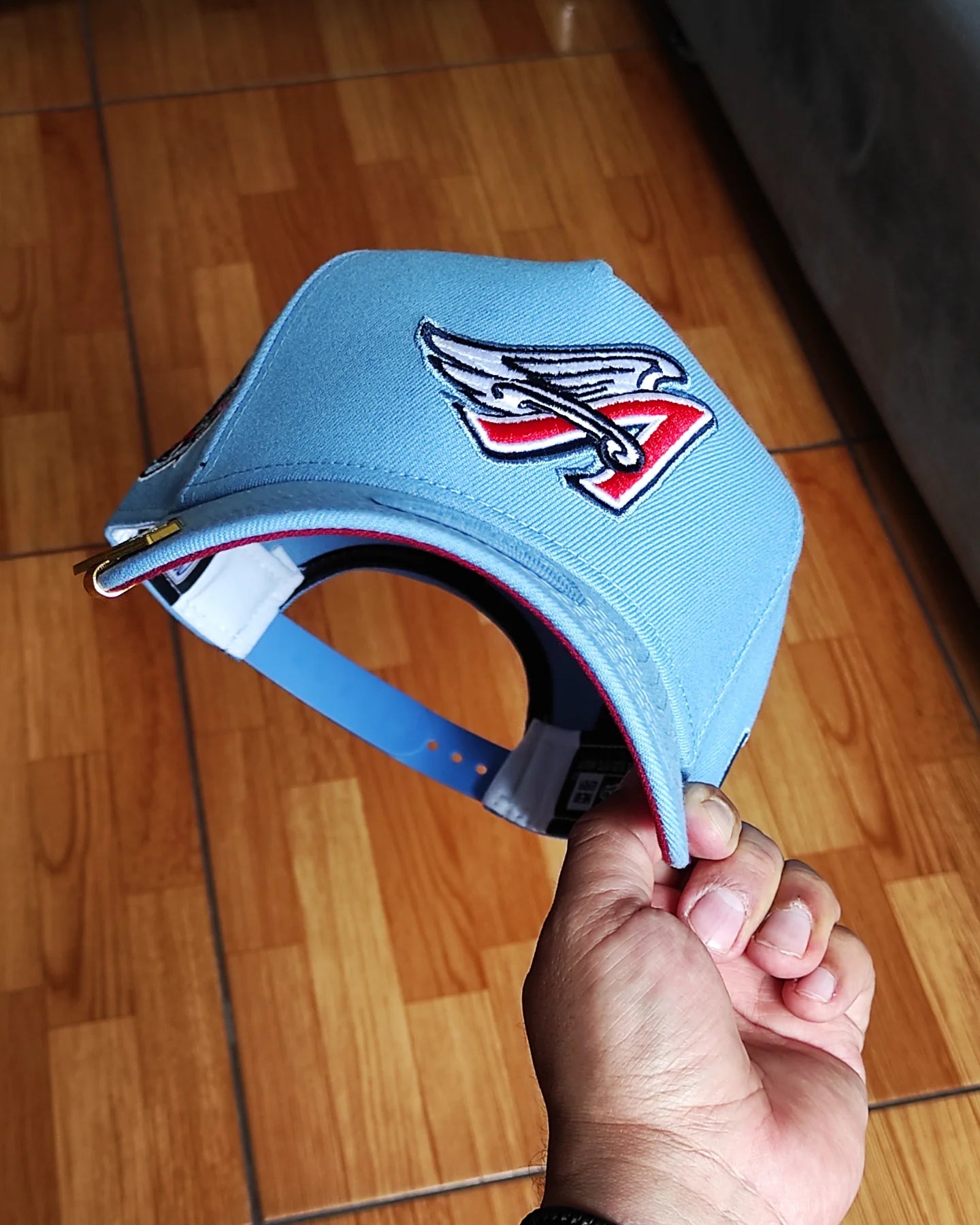 New Era Anaheim Angels Cooperstown Sky Blue 40th Anniversary  9Forty A-Frame Snapback