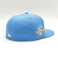 New York Yankees 100 anniversary new era 59fifty fitted - sky blue, white, silver - brilla en la oscuridad