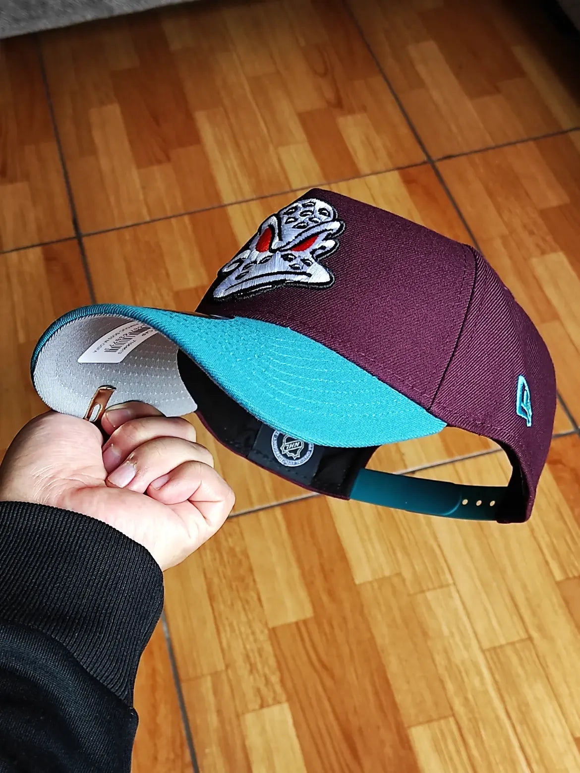 New Era Anaheim Ducks Stanley Cup 2003 Maroon Two Tone Edition 9Forty A Frame Snapback Hat