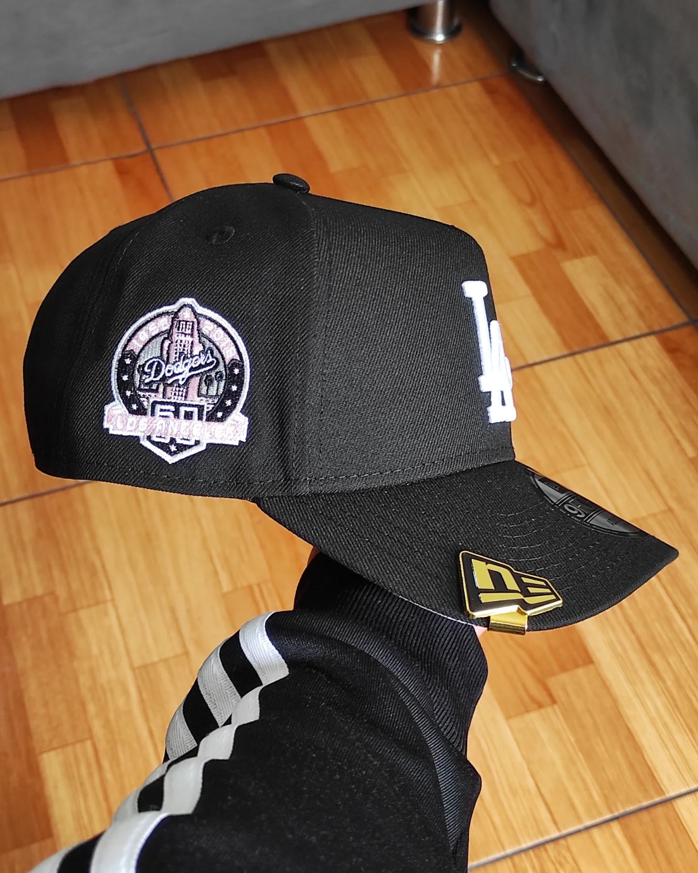New Era Los Angeles Dodgers Black/pink  60th Anniversary 9Forty A-Frame Snapback