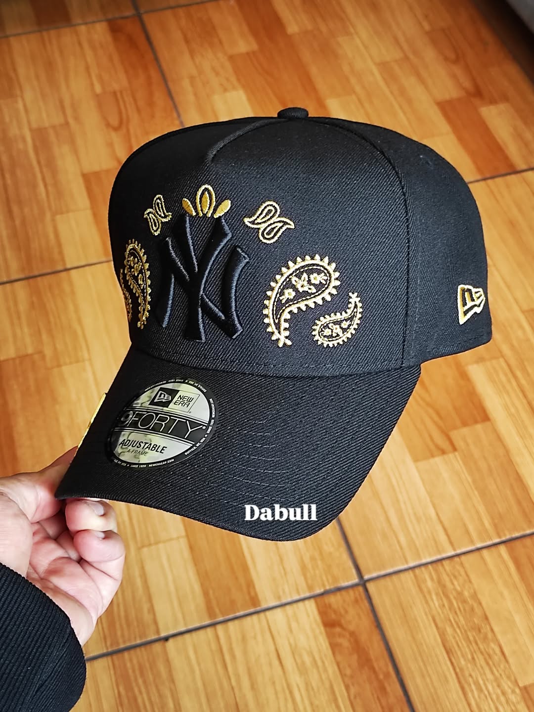 New era New York Yankees paisley BLACK 9FORTY A-FRAME HAT