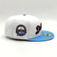 Opening Day Tigers New Era 59FIFTY White & Radiant Blue Hat Green Botton