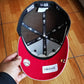 New Era 59fifty mlb los angeles dodgers 100th anniversary two tone / scarlet uv fitted cap