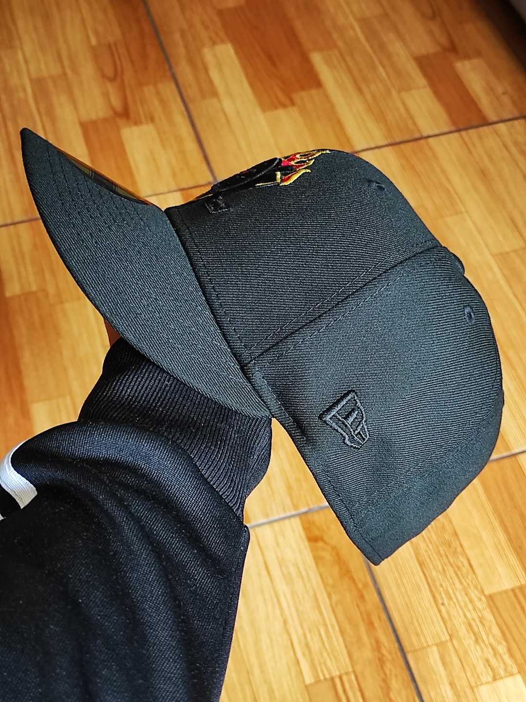 New Era Anaheim Ducks Inaugural Season Black Out Fire Edition 59Fifty Fitted Hat