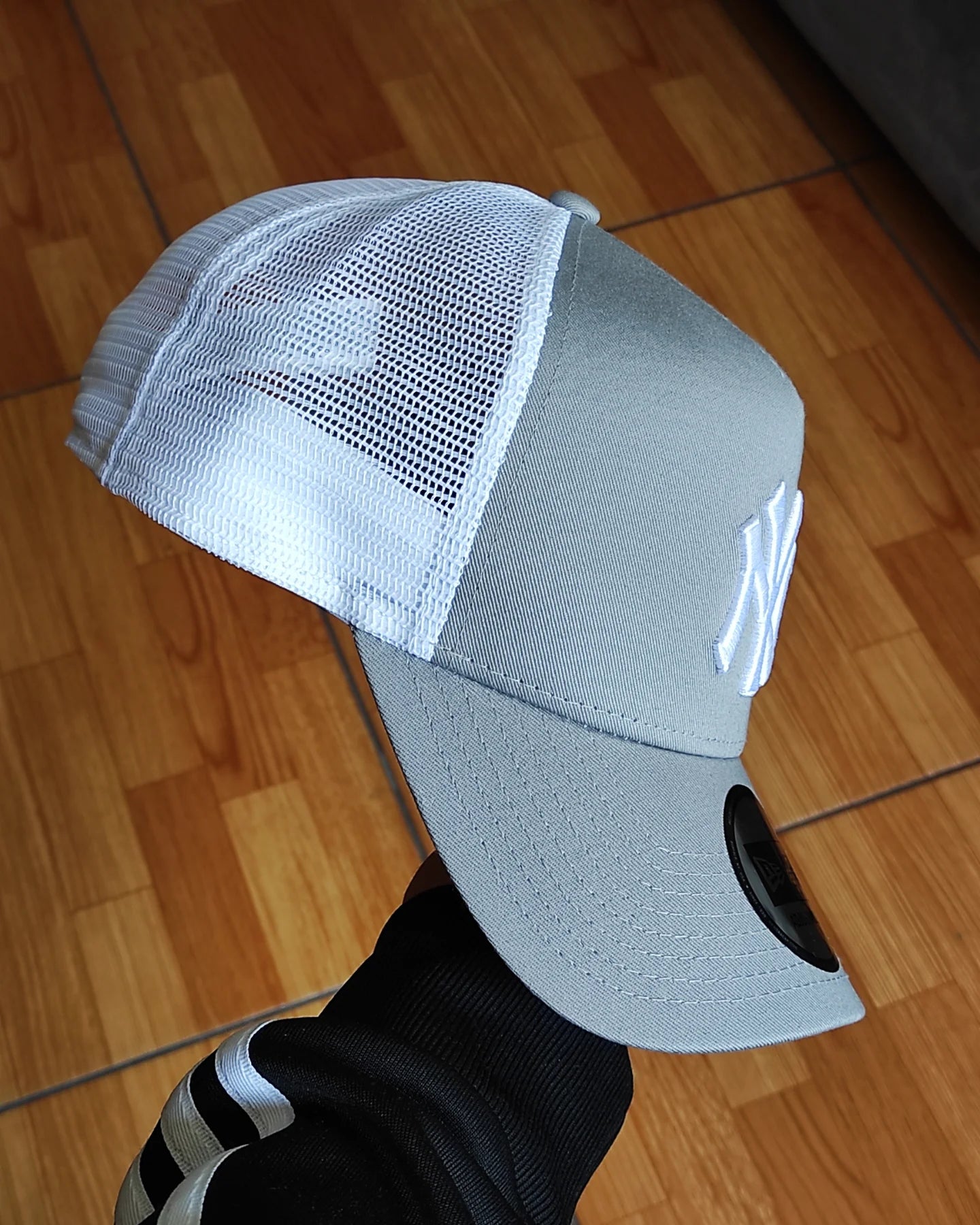 New Era Los New York Yankees plomo white Trucker a-frame