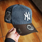 New Era New York Yankees Subway series denim Two Tone 9Forty A-frame Snapback