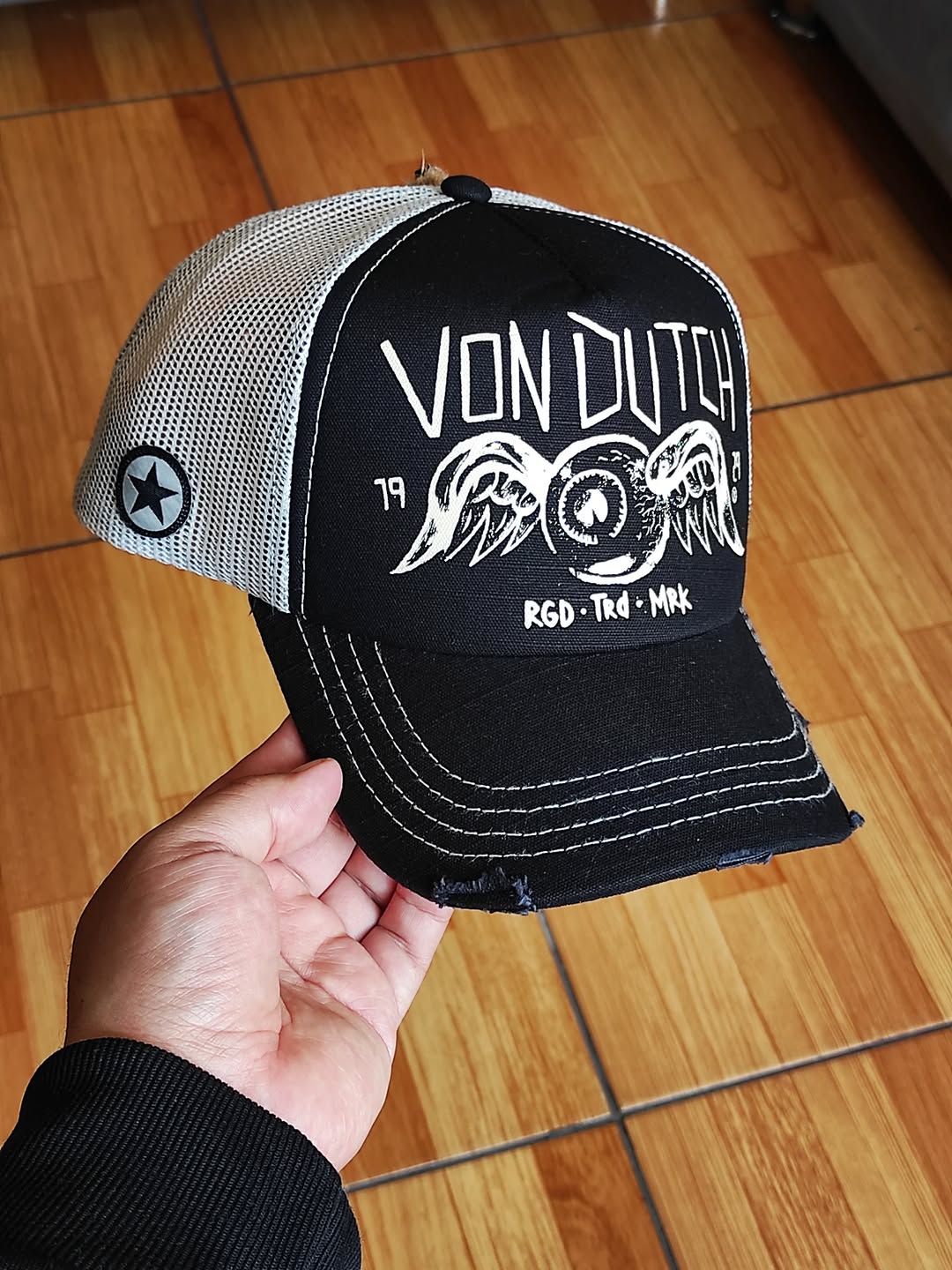 Gorra vondutch black trucker cap