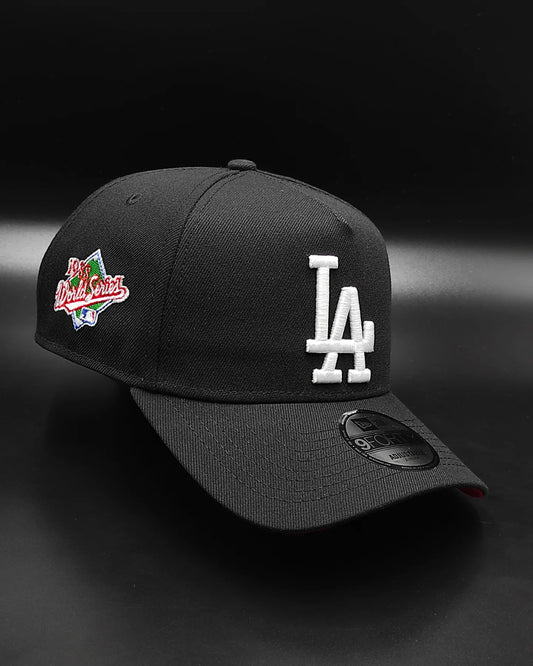 New Era Los Angeles Dodgers world series black red edition a frame snapback hat