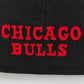 Chicago Bulls OLD SCHOOL CORDUROY SIDE-PATCH Black Fitted Hat by New Era