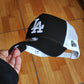 New Era Los Angeles Dodgers black white Trucker a-frame