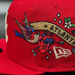 Atlanta Braves Gray Bottom City Art Side Patch New Era 9Fifty Snapback - Red