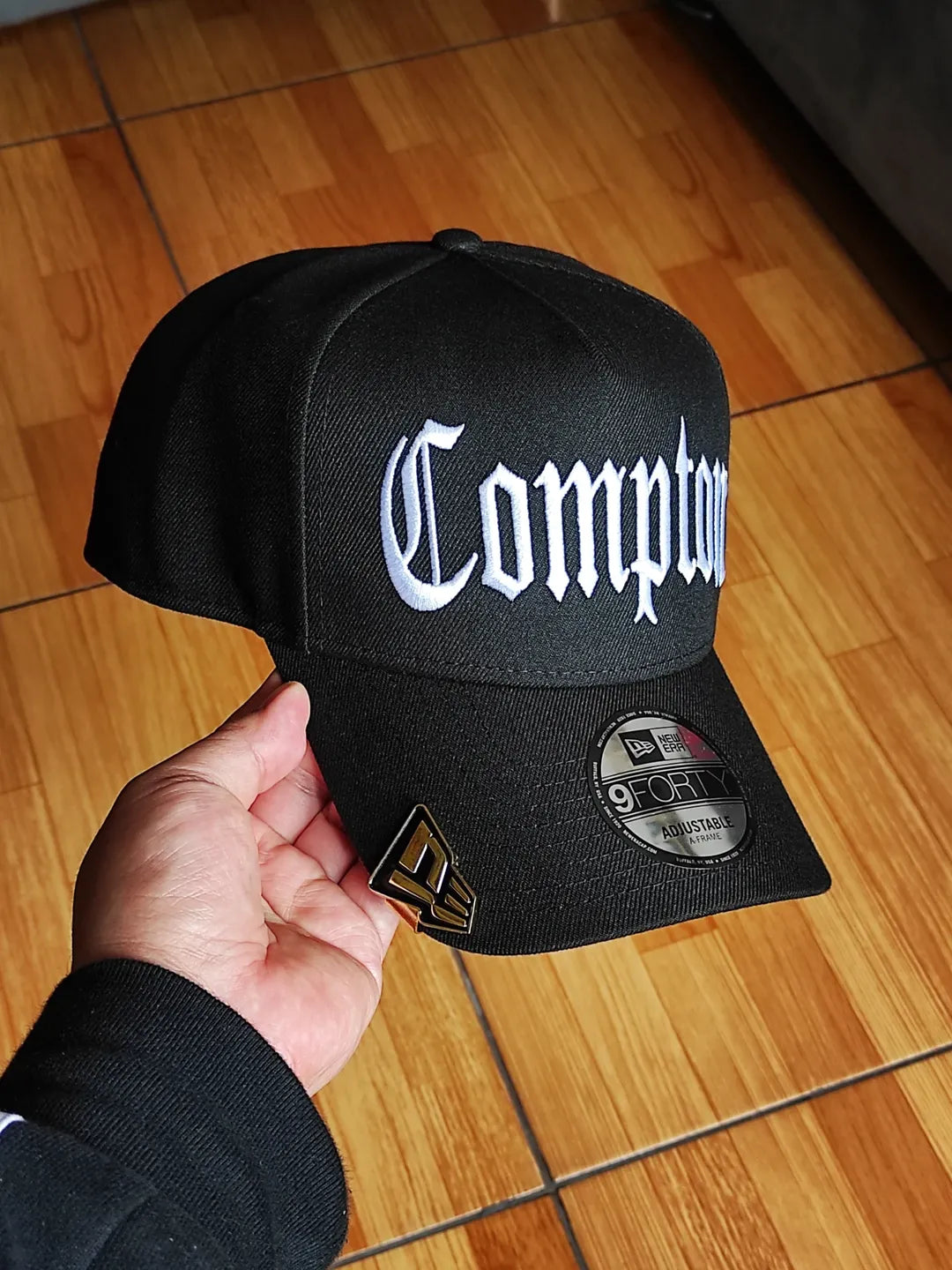 New Era of Compton black 9Forty A-frame Snapback