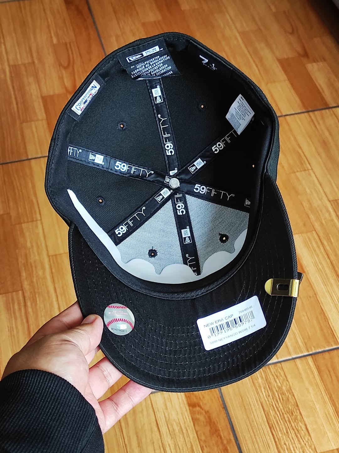 New Era New York Yankees script world series black titanio 59FIFTY