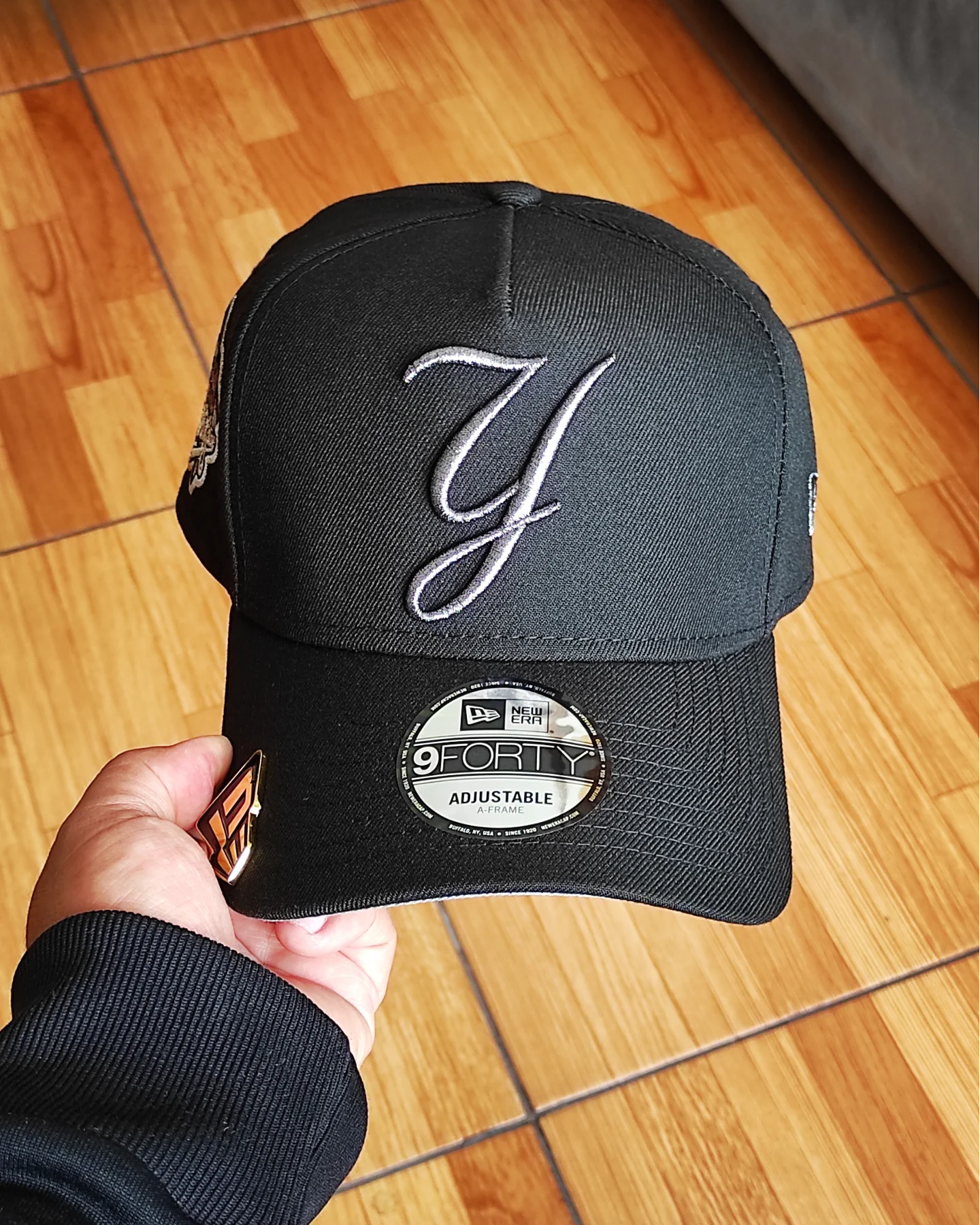 New Era New York Yankees World Series 1999 Liquid Titanium Black Edition 9Forty A Frame Snapback