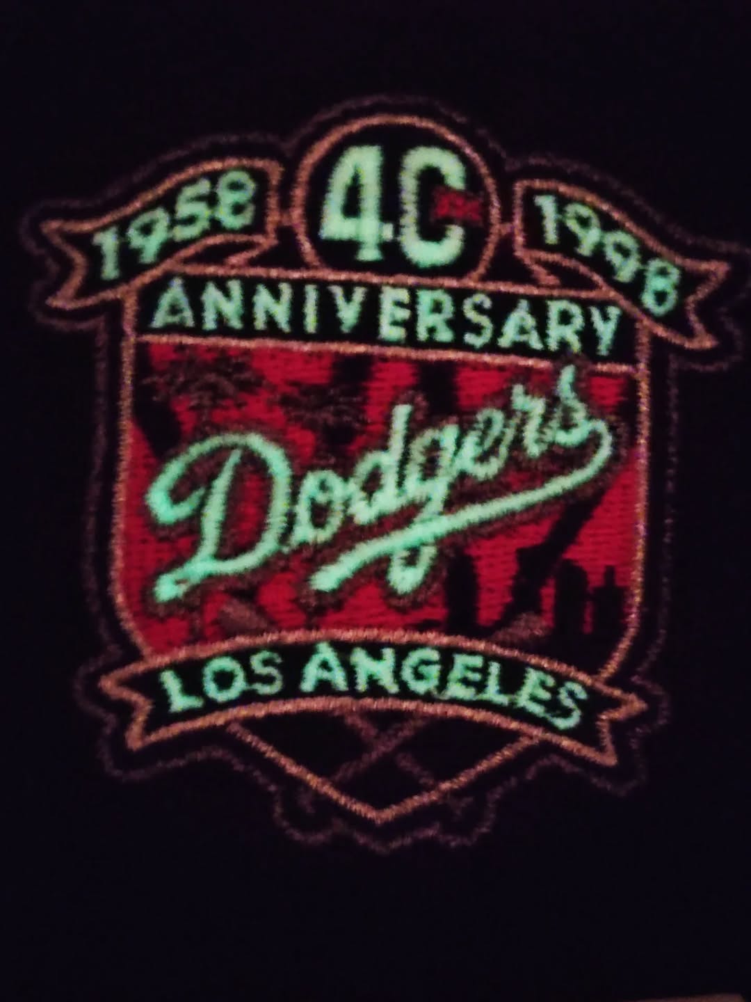 New Era Los Angeles Dodgers 40th aniversario 9Forty A Frame Snapback glow 🔦 brilla en la oscuridad