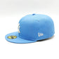 New York Yankees 100 anniversary new era 59fifty fitted - sky blue, white, silver - brilla en la oscuridad